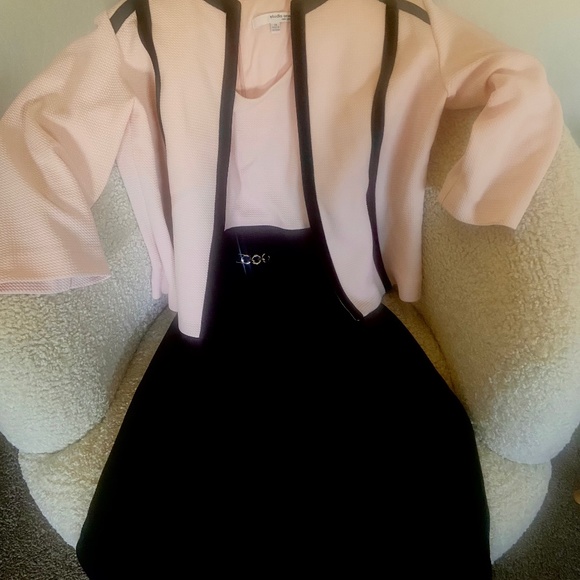 Studio One Black/Pink Dress and Jacket Set - Never Worn! - Picture 8 of 9